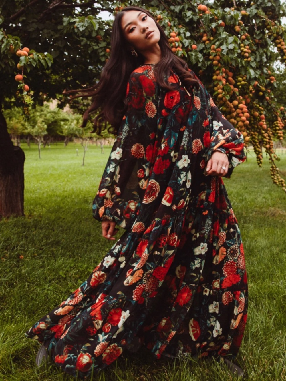 Imogen dress in moody floral - Ivy City Co. NWT 1X